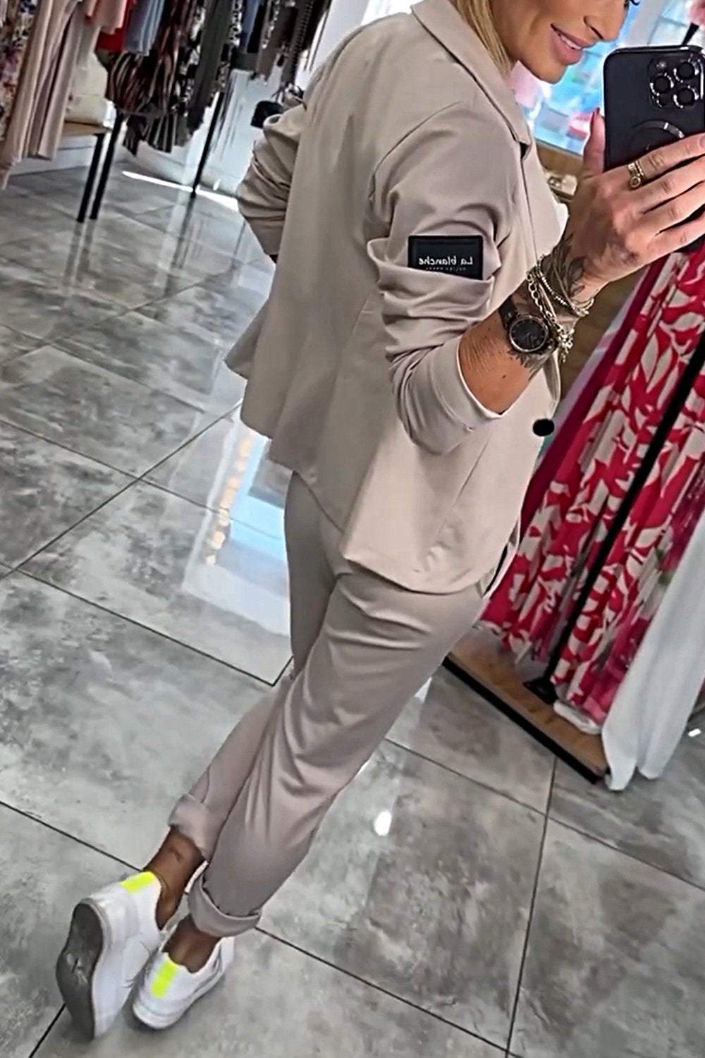 Cleo - Stylowy zestaw marynarka i spodnie