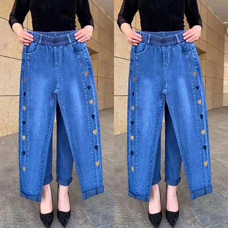 Milana - Stylowe jeansy z elastycznym sercem