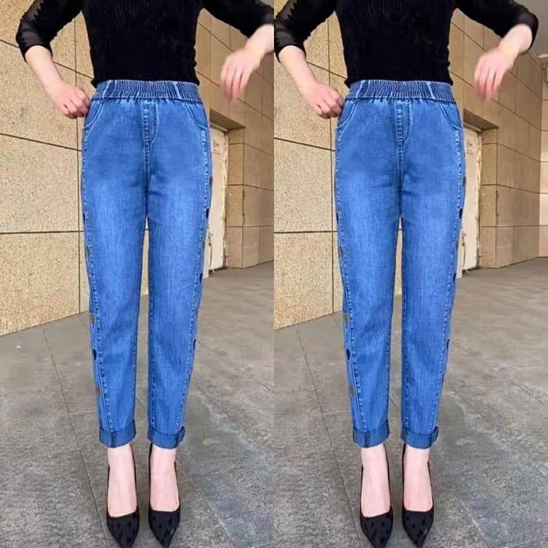 Milana - Stylowe jeansy z elastycznym sercem