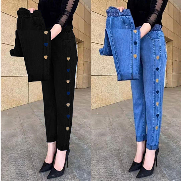 Milana - Stylowe jeansy z elastycznym sercem