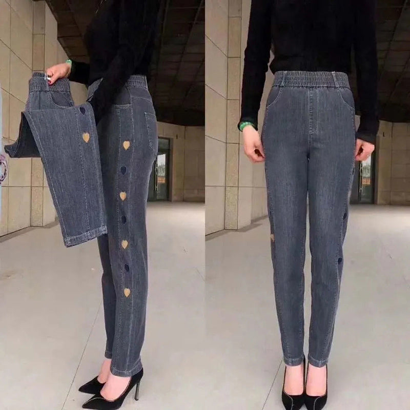 Milana - Stylowe jeansy z elastycznym sercem