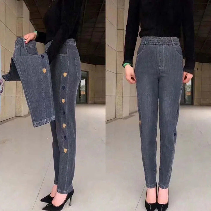 Milana - Stylowe jeansy z elastycznym sercem